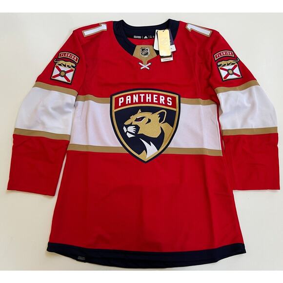 Adidas Florida Panthers Jonathan Huberdeau Jersey HB6672 Men's Size 44 - Picture 1 of 11